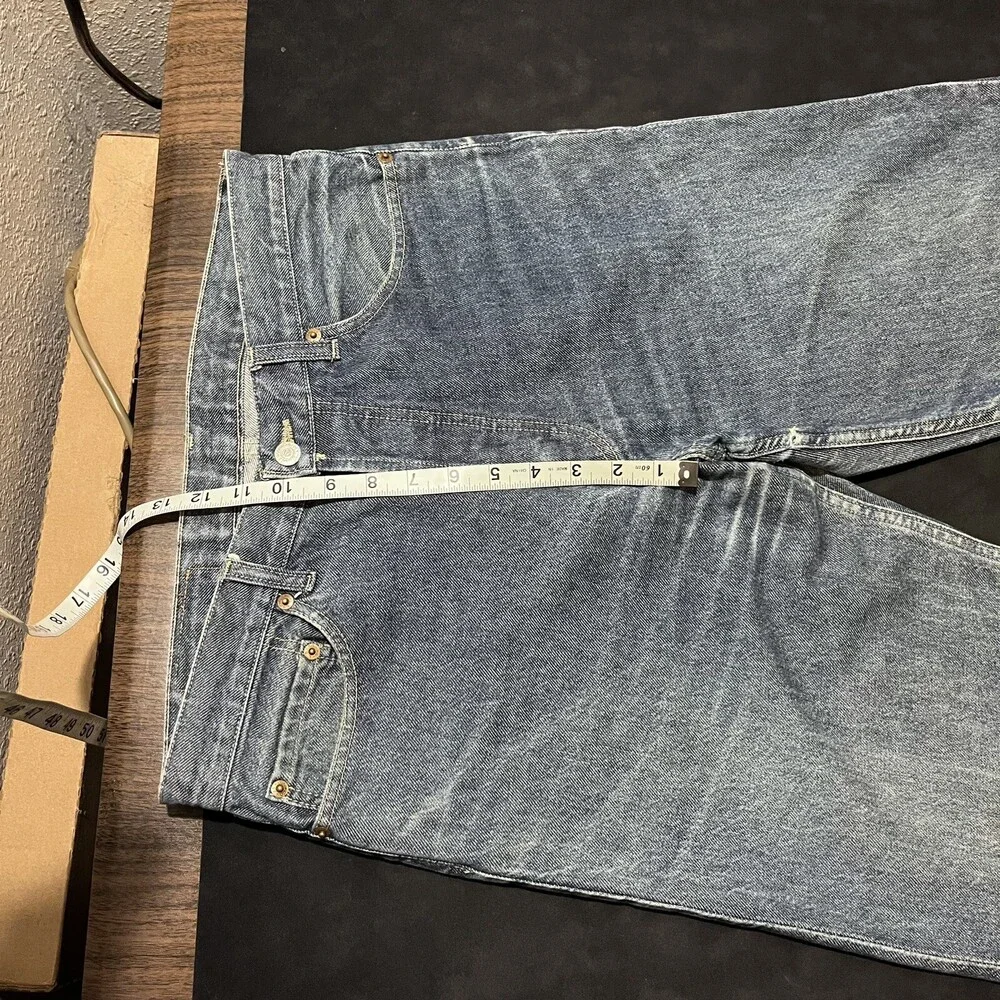 Levi's 501XX USA Made Vintage Jeans 32x32 Dark Wash Whisker Denim Indigo Levis